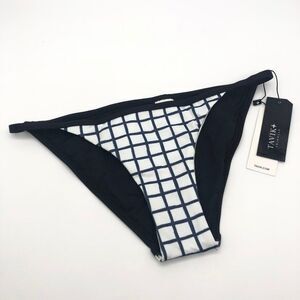 New Tavik Grid Pattern Bikini Bottoms - Size XS